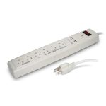 SUPRESOR DE PICOS DE 6 CONTACTOS Y 2 USB