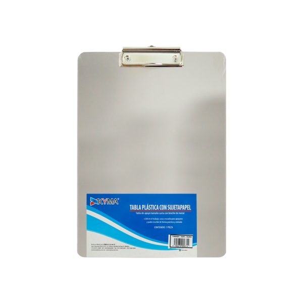 TABLA PLASTICA CON CLIP CARTA HUMO