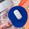 TAPETE PARA MOUSE AZUL REPOSAMUÑECA ERGOGEL