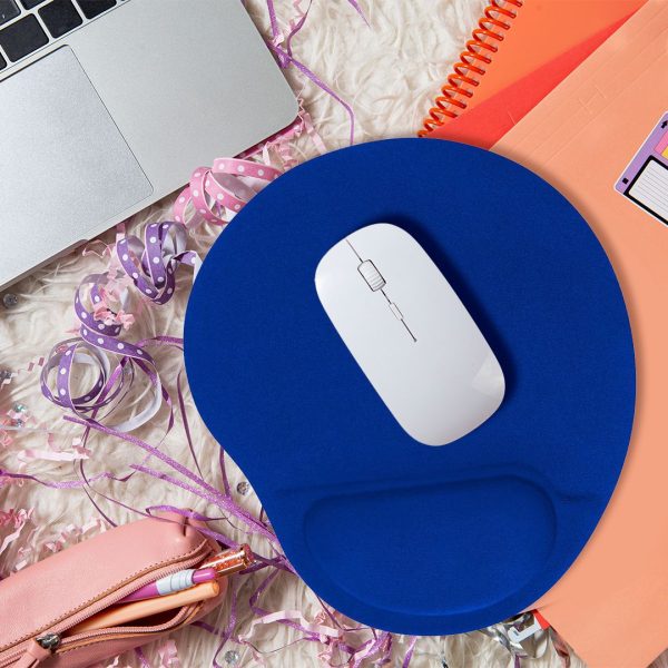 TAPETE PARA MOUSE AZUL REPOSAMUÑECA ERGOGEL