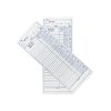 TARJETA PARA RELOJ CHECADOR QUINCENAL T-63 PAQUETE CON 100 PZS