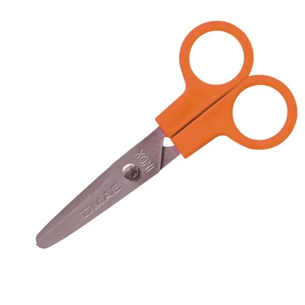 TIJERA ESCOLAR MAE CON MANGO DE PLASTICO MT-4 4 PULGADAS PUNTA ROMA