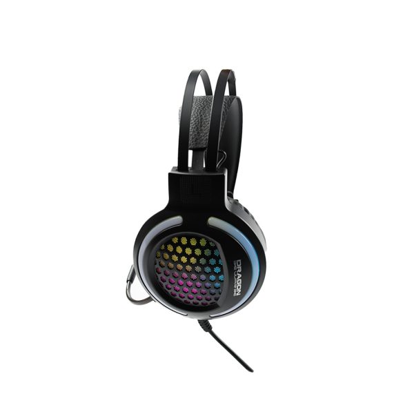 AUDIFONOS GAMER DRAGON XT CONEXION USB RGB MICROFONO