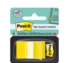 BANDERITAS POST-IT TAPE FLAGS AMARILLAS 680-YW2 1 BLOCK CON 50 HOJAS
