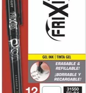 BOLIGRAFO BORRABLE PILOT FRIXION NEGRO 0.7 MM 31550C CON 12 PZS