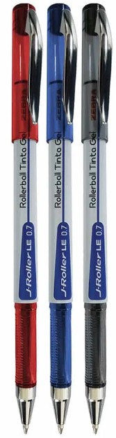 BOLIGRAFO GEL J-ROLLER 0.7 LE MM ROJO NEGRO AZUL BLISTER