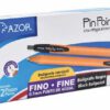 BOLIGRAFO PIN POINT RETRACTIL FINO 0.7MM NEGRO 6120NE CON 12 PIEZAS