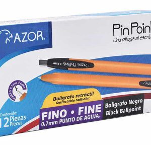 BOLIGRAFO-PIN-POINT-RETRACTIL-FINO-0-7MM-NEGRO-6120NE-CON-12-PIEZAS_B129-048_1 BOLIGRAFO PIN POINT RETRACTIL FINO 0.7MM NEGRO 6120NE CON 12 PIEZAS