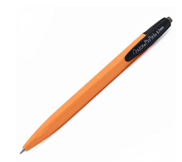 BOLIGRAFO PIN POINT RETRACTIL FINO 0.7MM NEGRO 6120NE CON 12 PIEZAS