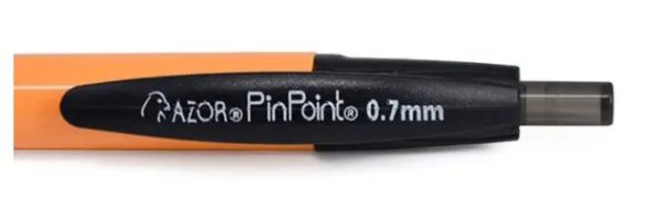 BOLIGRAFO PIN POINT RETRACTIL FINO 0.7MM NEGRO 6120NE CON 12 PIEZAS