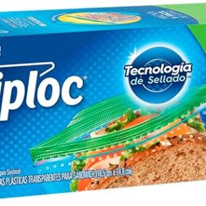 BOLSAS HERMÉTICAS ZIPLOC PARA SÁNDWICH 100 PZAS