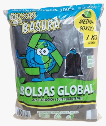 BOLSAS NEGRAS GLOBAL 90X120 1 KILO