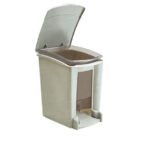 CESTO DE BASURA CON PEDAL PARA BAÑO GRIS 8 LITROS 8064GR