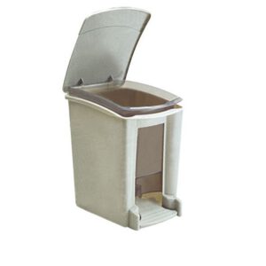 CESTO DE BASURA CON PEDAL PARA BAÑO GRIS 8 LITROS 8064GR