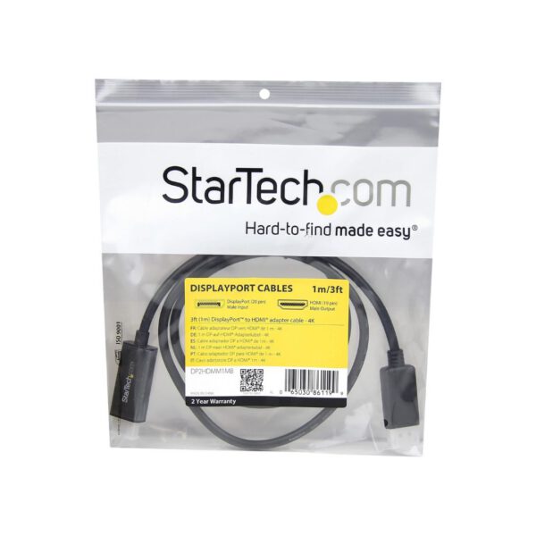 CABLE-1M-DISPLAYPORT-A-HDMI-DP2HDMM1MB_V999-434_1-1 CABLE 1M DISPLAYPORT A HDMI DP2HDMM1MB
