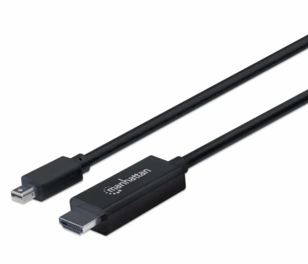 CABLE-ADAPTADOR-MANHATTAN-MINI-DISPLAYPORT-MACHO-A-HDMI-MACHO-1-8M_C001-203_1 CABLE ADAPTADOR MANHATTAN MINI DISPLAYPORT MACHO A HDMI MACHO, 1.8M