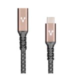 CABLE EXTENSION VORAGO CAB-127 TIPO C HEMBRA-TIPO C MACHO 1 METRO 100W NEGRO