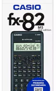 CALCULADORA CASIO FX-82MS CIENTIFICA 240 FUNCIONES 12 DIGITOS