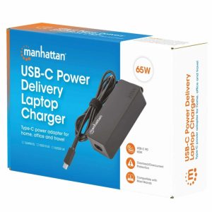 CARGADOR PARA LAPTOP MANHATTAN TIPO C 65W 3 AÑOS DE GARANTÍA