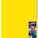 CARTULINA OPALINA CARTA PAQUETE CON 50 HOJAS COLOR AMARILLO CANARIO