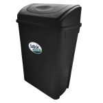 CESTO DE BASURA 42 LITROS CON TAPA BALANCIN NEGRO 8765NE