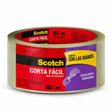 CINTA DE EMPAQUE TRANSPARENTE CORTE FACIL 4.5 CM x 40 M 3M