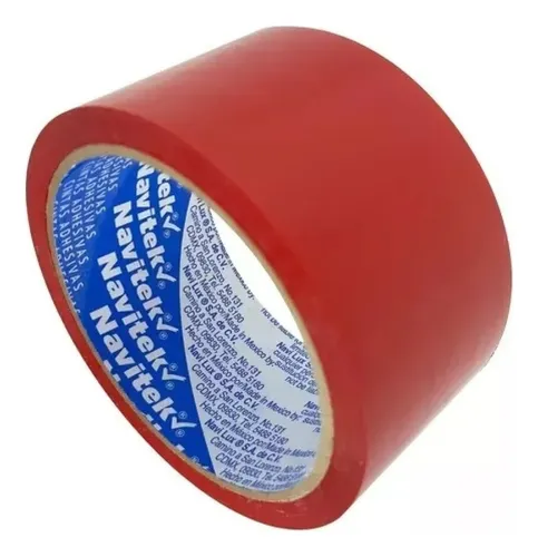 CINTA EMPAQUE 48 X 50 ROJO MOD  240 PAQUETE CON 6 PIEZAS