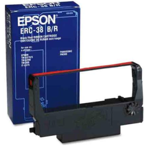 CINTA EPSON ERC-38BR BICOLOR NEGRO SOBRE ROJO