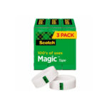 CINTA MAGICA INVISIBLE 19MMX32.9M CAJA CON 3 PIEZAS