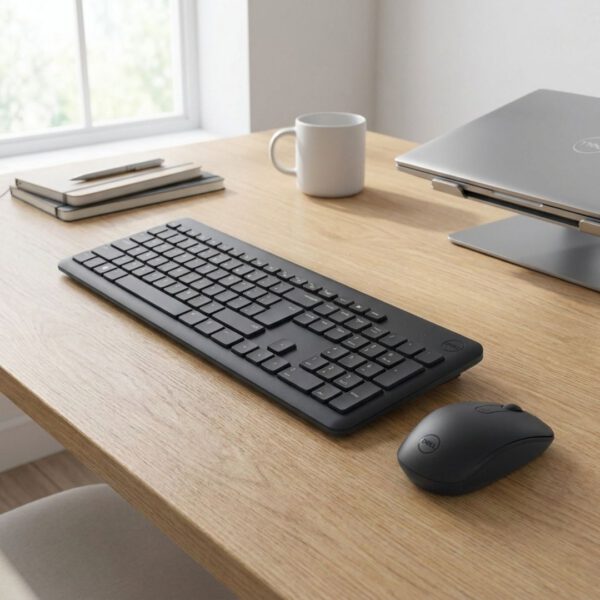 COMBO TECLADO Y MOUSE DELL KM3322W WIRELESS ESPAÑOL COLOR NEGRO