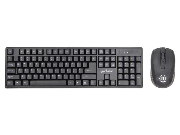 COMBO TECLADO Y MOUSE INALÁMBRICO MANHATTAN 178990