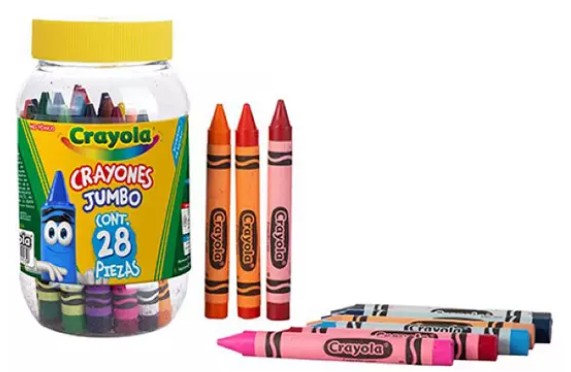 CRAYON JUMBO 520328 BOTE CON 28 COLORES SURTIDOS
