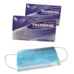 CUBRE BOCAS DE 3 PLIEGUES TERMOSELLADAS AZUL CAJA CON 50 PIEZAS