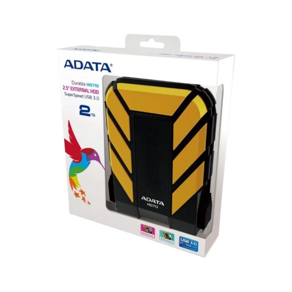 DISCO DURO EXTERNO HD710 ADATA 2TB NEGRO/AMARILLO