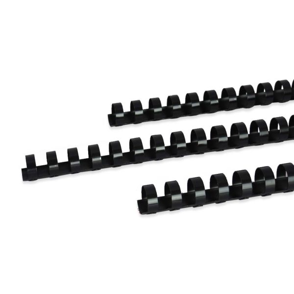 ESPIRAL CERLOX NEGRO DE 5/8 PULGADAS PARA 110 HOJAS CON 25 PZS