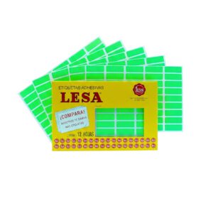 ETIQUETA-ADHESIVA-LESA-NUMERO-6-FLUORESCENTE-VERDE-5-PAQUETES-CON-12-HOJAS_E130-444_1-1 ETIQUETA ADHESIVA LESA NUMERO 6 VERDE FLUORESCENTE 38 X 13 MM RECTANGULAR PAQUETE CON 5 SOBRES