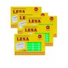 ETIQUETA ADHESIVA LESA NUMERO 6 VERDE FLUORESCENTE 38 X 13 MM RECTANGULAR PAQUETE CON 5 SOBRES