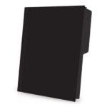 FOLDER TAMAÑO CARTA COLOR NEGRO CAJA CON 25 PIEZAS