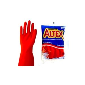 GUANTES ALTEX NO 8 ROJOS