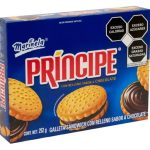 GALLETAS PRINCIPE MARINELA CON RELLENO SABOR A CHOCOLATE 252 GRAMOS