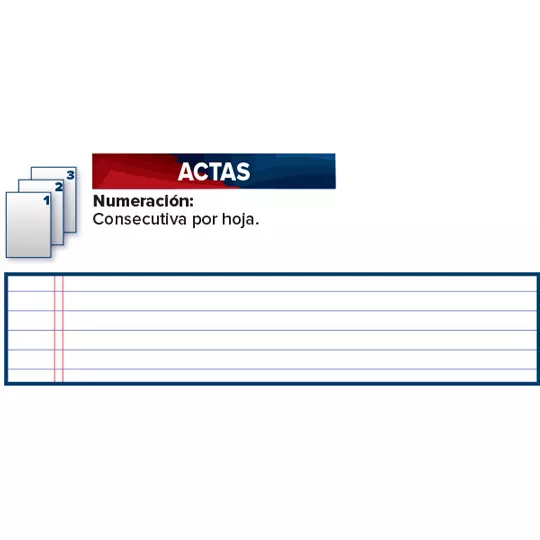 LIBRO FLORETE FORMA FRANCESA ACTAS CON 96 HOJAS