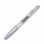 MARCADOR SHARPIE METALICO PLATEADO CAJA CON 12 PIEZAS