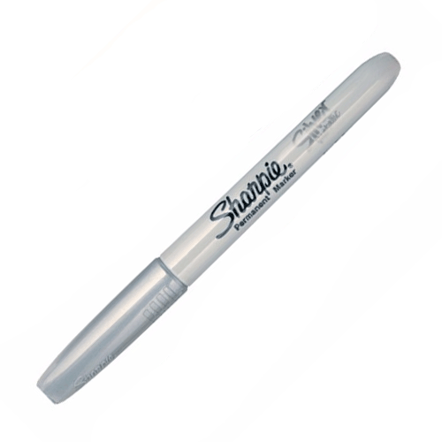 M042-164 MARCADOR SHARPIE METALICO PLATEADO CAJA CON 12 PIEZAS