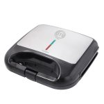 MASTERCHEF SANDWICHERA MK-SM-2SS, 2 BOCADILLOS, NEGRO/PLATA