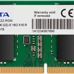 MEMORIA RAM ADATA DDR4 SODIMM 16GB 3200MHZ AD4S320016G22-SGN