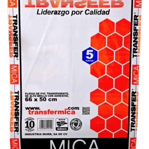MICA PLIEGO AUTOADHERIBLE 66X50 CM 5 PUNTOS PAQUETE CON 10 PIEZAS