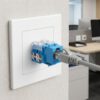 MODULO JACK 110 CAT6 KEYSTONE PARA FACEPLATE LP-KJ-601-BU, LINKEDPRO BY EPCOM