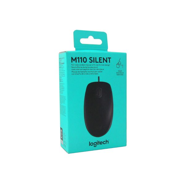 MOUSE OPTICO M110 SILENTE ALAMBRICO USB NEGRO