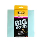 NOTAS ADHESIVAS POST-IT SUPER STICKY BIG NOTES FRESH MINT 8X8 PULGADAS BLOC CON 30 HOJAS BN-8MT