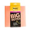 NOTAS ADHESIVAS POST-IT SUPER STICKY BIG NOTES PAPAYA FIZZ 8X8 PULGADAS BLOC CON 30 HOJAS BN-8PFZ